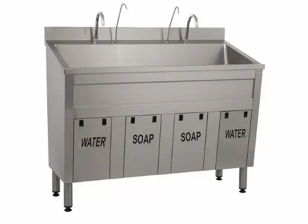 Surgical Scrub Unit, Double, Knee operated
