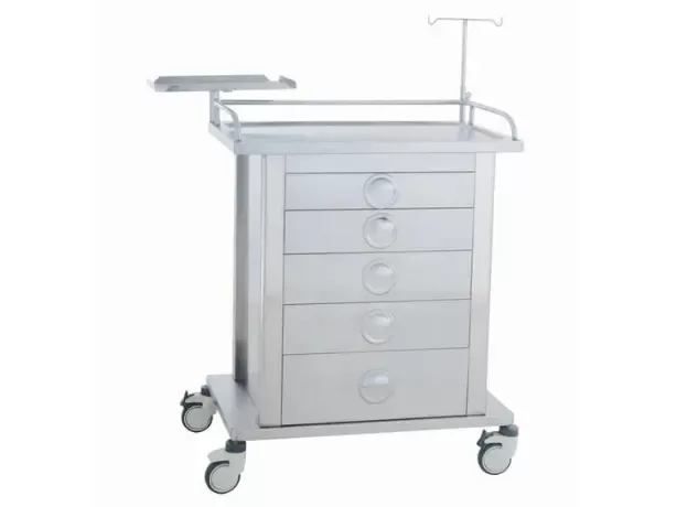 Emergency Cart, Stainless Steel